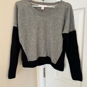 Victoria's Secret Two-Tone Gray and Black Sweater